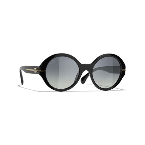 chanel brille rund|Round Sunglasses .